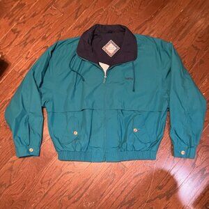 "Gear for Sports" Bomber Style Jacket XXL Turquoise and‎ Navy Blue